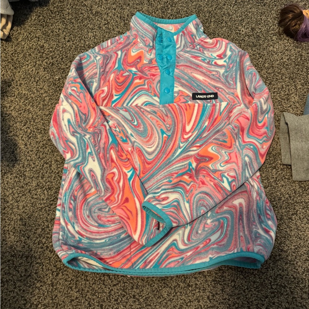Colorful Swirl Pattern Pullover
